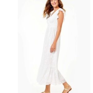 Lilly Pulitzer Autumn Ruffle Midi Dress